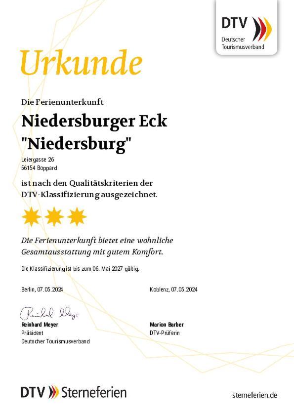 Ferienwohnung Niedersburger Eck, wandern, radfahren, genießen, erholen Boppard Exterior foto